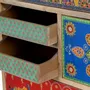 Chests of drawers - Mango wood chest of drawers with hand-painted multi-colored details - GINER Y COLOMER