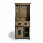Sideboards - Bottle holder in mango wood and metal - GINER Y COLOMER