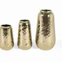 Vases - Set of three decorative gold metal vases - GINER Y COLOMER