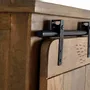 Wardrobe - Mango wood and metal wardrobe - GINER Y COLOMER