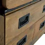 Wardrobe - Mango wood and metal wardrobe - GINER Y COLOMER