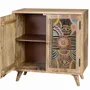 Chests of drawers - Hand-decorated natural mango wood chest of drawers - GINER Y COLOMER