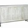 Sideboards - Buffet in mango wood and aged white metal - GINER Y COLOMER