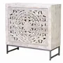 Sideboards - Mango wood sideboard and white and gray metal base - GINER Y COLOMER