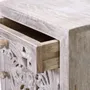Coffee tables - Mango wood coffee table and white and gray metal legs - GINER Y COLOMER