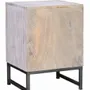 Coffee tables - Mango wood coffee table and white and gray metal legs - GINER Y COLOMER