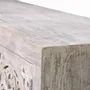 TV stands - Mango wood TV cabinet and aged white metal legs - GINER Y COLOMER