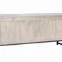 TV stands - Mango wood TV cabinet and aged white metal legs - GINER Y COLOMER