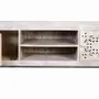 TV stands - Mango wood TV cabinet and aged white metal legs - GINER Y COLOMER