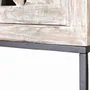 Sideboards - Mango wood display case, white and aged gray metal legs - GINER Y COLOMER