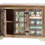 Buffets - Buffet en bois recyclé et détails métalliques multicolores - GINER Y COLOMER