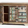 Buffets - Buffet en bois recyclé et détails métalliques multicolores - GINER Y COLOMER