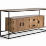 Sideboards - Mango wood and metal sideboard - GINER Y COLOMER