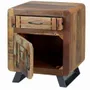 Night tables - Bedside table in aged walnut and gray mango wood - GINER Y COLOMER