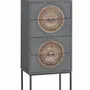 Commodes - Commode en manguier et pieds en métal gris et marron - GINER Y COLOMER