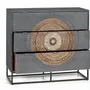 Chests of drawers - Mango wood chest of drawers and gray and brown metal legs - GINER Y COLOMER