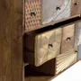 Commodes - Commode en bois de manguier avec tiroirs de différentes textures - GINER Y COLOMER