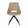 Chairs - Set of two swivel chairs covered in fabric - GINER Y COLOMER