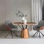 Chairs - Set of 2 fabric covered swivel chairs - GINER Y COLOMER