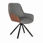 Chairs - Set of 2 fabric covered swivel chairs - GINER Y COLOMER