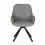 Chairs - Set of 2 fabric covered swivel chairs - GINER Y COLOMER
