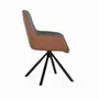 Chairs - Set of 2 fabric covered swivel chairs - GINER Y COLOMER