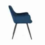 Chairs - Set of two chairs covered in velvet and steel legs - GINER Y COLOMER