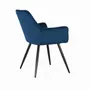 Chairs - Set of two chairs covered in velvet and steel legs - GINER Y COLOMER