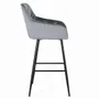 Tabourets - Ensemble de deux tabourets recouverts de velours et structure en métal - GINER Y COLOMER