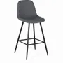 Tabourets - Ensemble de quatre tabourets recouverts de tissu gris - GINER Y COLOMER