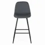 Tabourets - Ensemble de quatre tabourets recouverts de tissu gris - GINER Y COLOMER