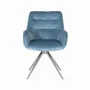 Armchairs - Set of two armchairs upholstered in blue velvet - GINER Y COLOMER
