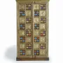 Wardrobe - Wardrobe in mango wood, brass and maiolica - GINER Y COLOMER