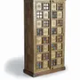 Wardrobe - Wardrobe in mango wood, brass and maiolica - GINER Y COLOMER