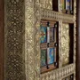 Wardrobe - Wardrobe in mango wood, brass and maiolica - GINER Y COLOMER