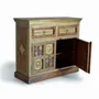 Commodes - Commode en bois d'acacia, céramique et bronze - GINER Y COLOMER