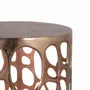 Tables basses - Lot de 2 tables en métal et finition en cuivre vieilli - GINER Y COLOMER