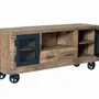 TV stands - TV cabinet in mango wood and natural metal - GINER Y COLOMER