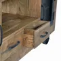 TV stands - TV cabinet in mango wood and natural metal - GINER Y COLOMER
