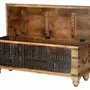 Boîtes de rangement - Coffre en bois de manguier et détails sombres - GINER Y COLOMER