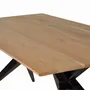 Dining Tables - Acacia wood and metal dining table - GINER Y COLOMER