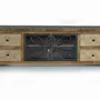 Meubles TV - Meuble TV en bois manguier marron vieilli et métal - GINER Y COLOMER