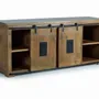 Sideboards - Mango wood and black sideboard - GINER Y COLOMER