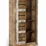 Wardrobe - 2-door mango wood wardrobe with interior shelves - GINER Y COLOMER