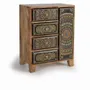 Chests of drawers - Mango wood and hand painted telephone cabinet - GINER Y COLOMER