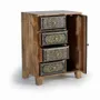 Chests of drawers - Mango wood and hand painted telephone cabinet - GINER Y COLOMER