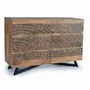 Chests of drawers - Acacia wood and metal chest of drawers - GINER Y COLOMER
