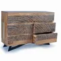 Chests of drawers - Acacia wood and metal chest of drawers - GINER Y COLOMER