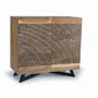 Sideboards - Acacia wood and metal sideboard - GINER Y COLOMER