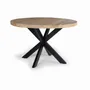 Dining Tables - Acacia wood and metal dining table - GINER Y COLOMER